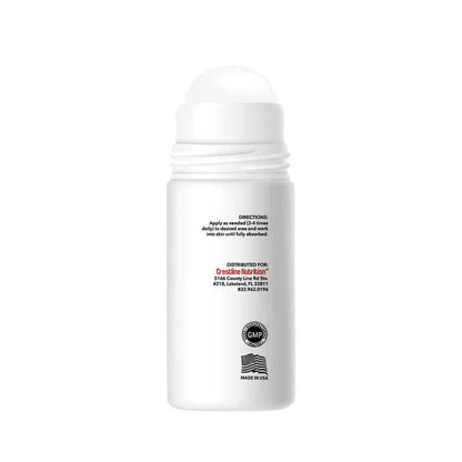 Crestline Roll-On Pain Reliever bottle, designed for fast relief from muscle soreness and joint discomfort.