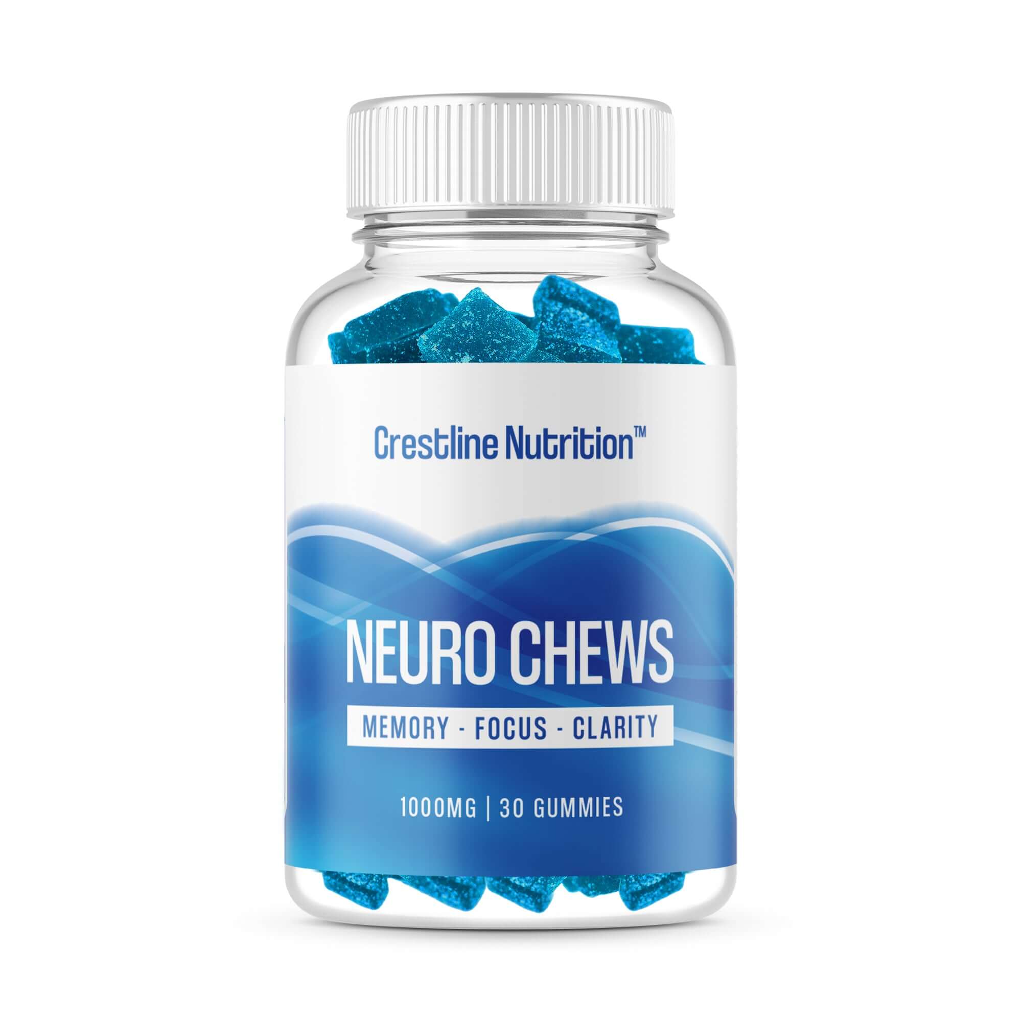 Crestline Neuro Chews gummies for memory and focus, supporting healthy blood sugar and glucose levels.